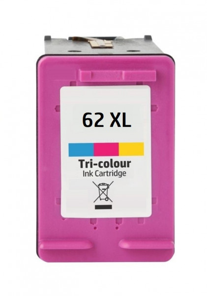 Kompatible Druckerpatrone HP 62XL color, dreifarbig - C2P07AE, C2P06AE