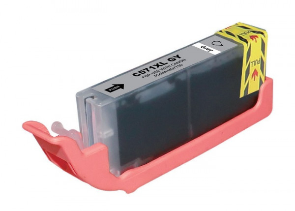 Druckerpatrone kompatibel mit Canon CLI-571 XL Grey, Grau, 0335C001