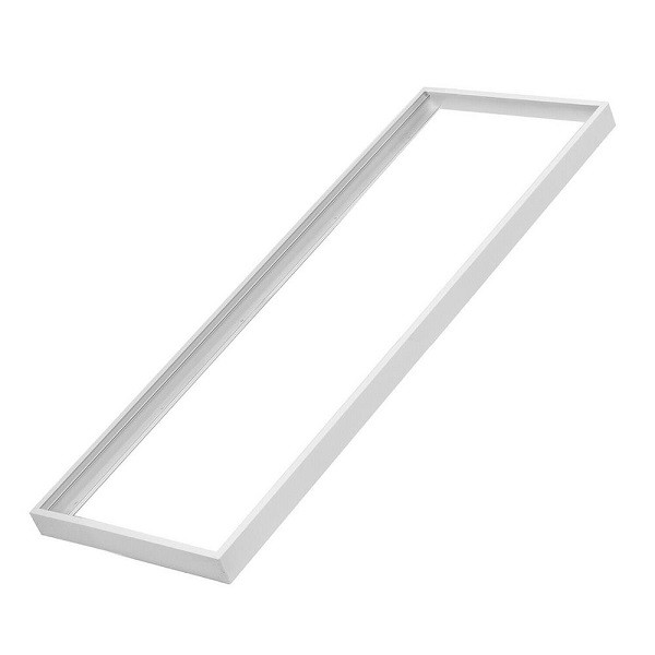 Aufputz Einbaurahmen Weiss für LED Panel 120 x 30 cm