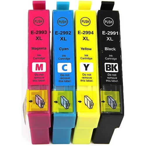 Druckerpatronen Set wie Epson T2991, T2992, T2993, T2994, T29 XL - T2986, T2996
