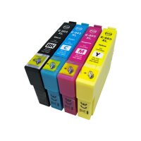 Kompatibles Druckerpatronen-Set wie Epson 603XL Schwarz, Cyan, Magenta, Gelb - XXL Füllmengen Kompatibles Druckerpatronen-Set wie Epson 603XL Schwarz, Cyan, Magenta, Gelb - XXL Füllmengen