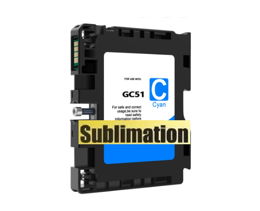 Kompatible Sublimations-Tintenpatrone Ricoh GC-51 XL cyan 405863