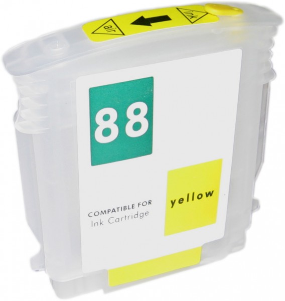 Wiederbefüllbare Quickfill Fill-In Patrone HP 88 yellow mit Auto Reset Chip