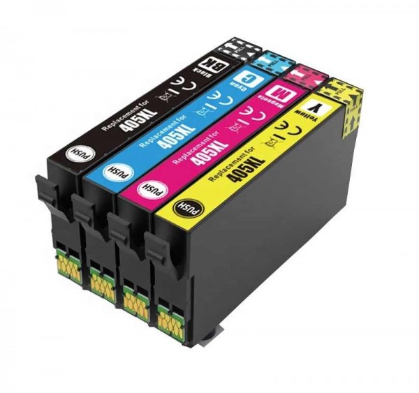 Kompatibles Druckerpatronen-Set wie Epson 405XL Black, Cyan, Magenta, Yellow