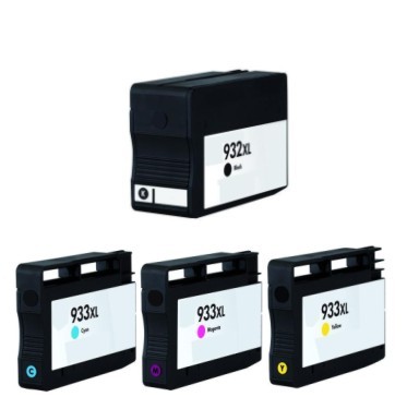 Druckerpatronen Set wie HP 932 XL black & 933 XL cyan, magenta, yellow