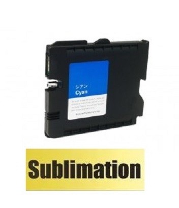 Kompatible Sublimations-Tintenpatrone Ricoh GC-41 XL cyan, 405762, 405766