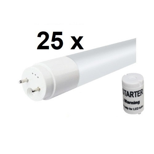 25 x 90 cm LED-Röhre T8 - G13, 14 Watt, 300° Ausstrahlung, Lichtfarbe Tageslichtweiß 6000K